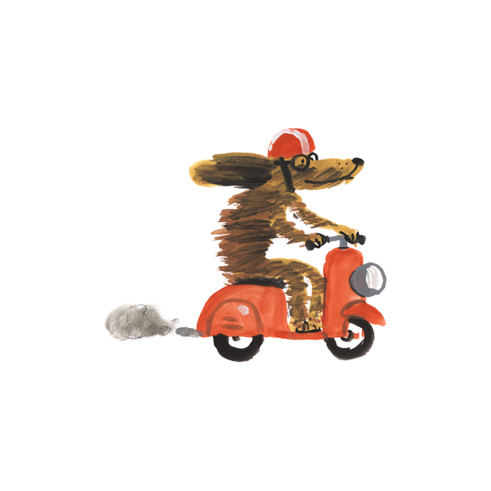 Moto Pup Tattoo
