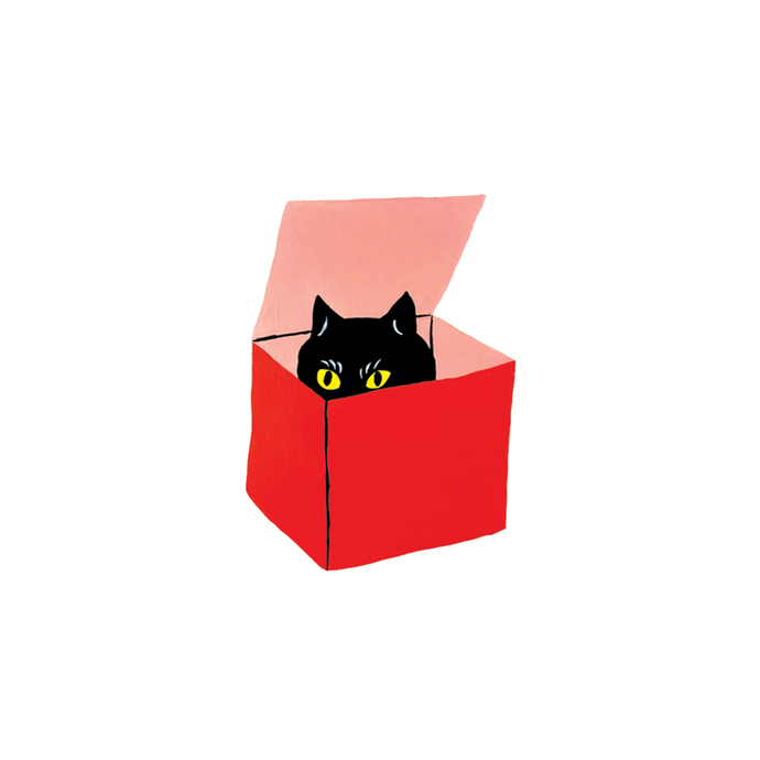 Cat in a Box Tattoo