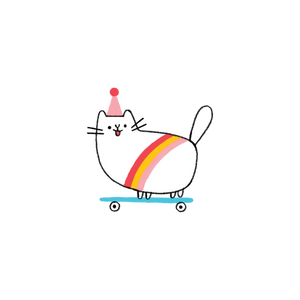 Skateboard Kitty Tattoo