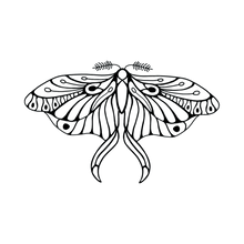 Mod Blk Butterfly Tattoo