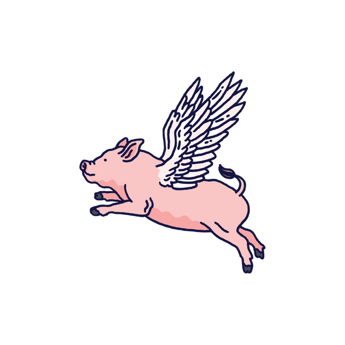 Flying Pig Tattoo