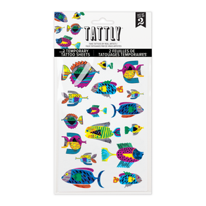 Fish Flurry Tattoo Sheet