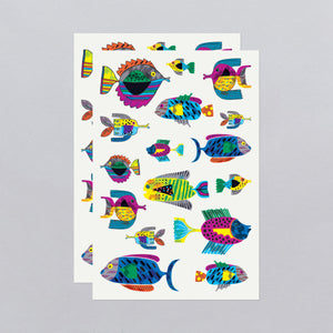 Fish Flurry Tattoo Sheet