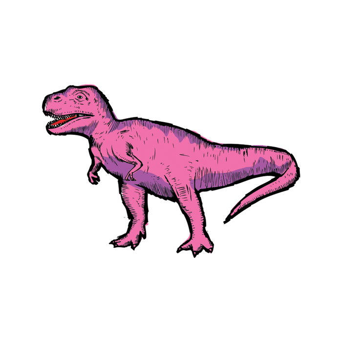 Pink T Rex Tattoo