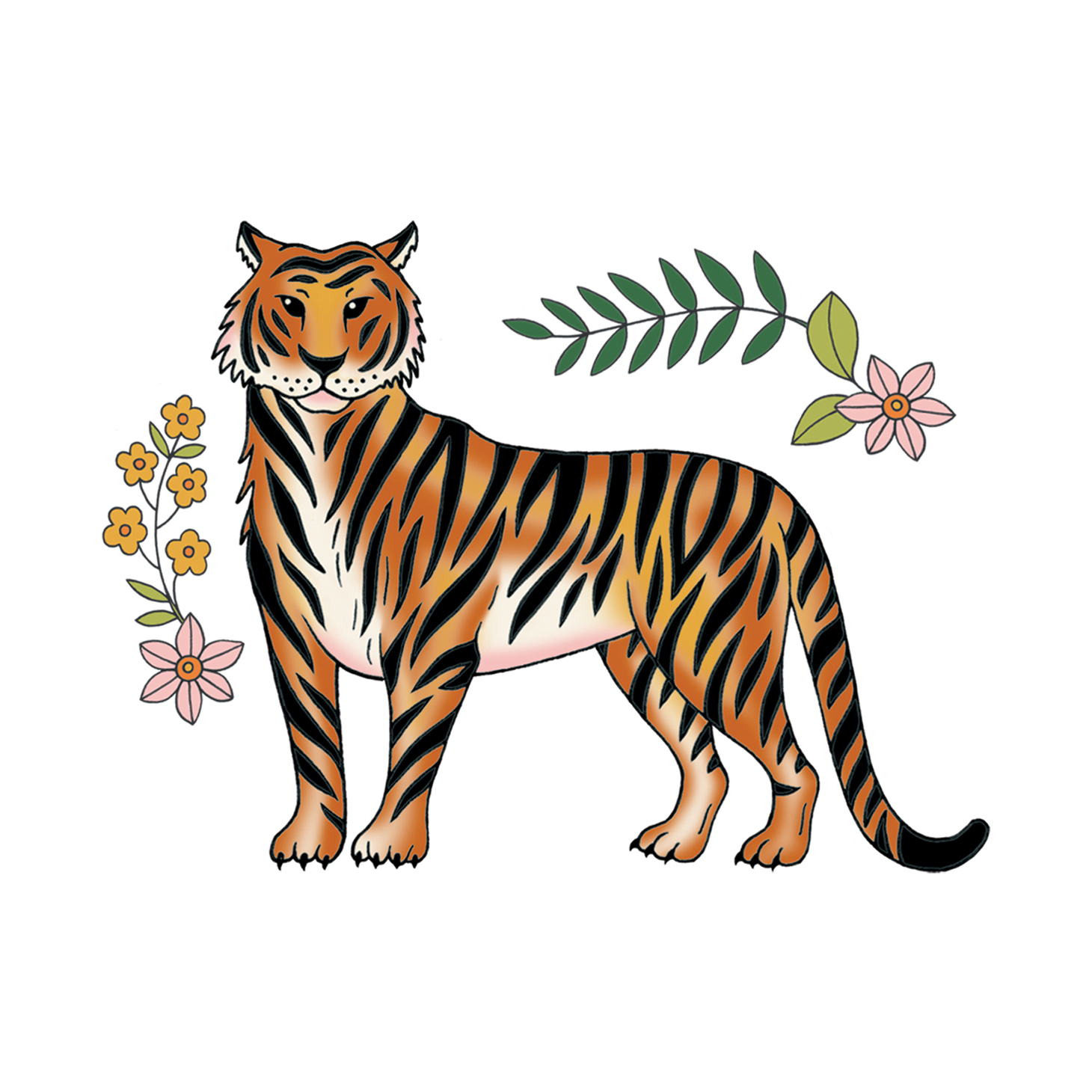 Regal Tiger Tattoo