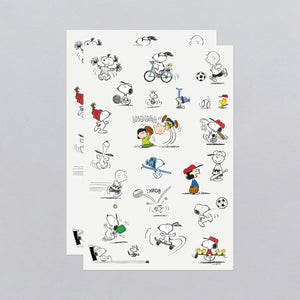 Peanuts Sports Tattoo Sheet