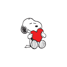 Snoopy Heart Hug Tattoo