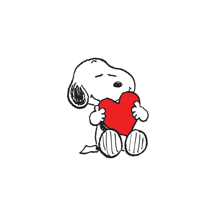 Snoopy Heart Hug Tattoo