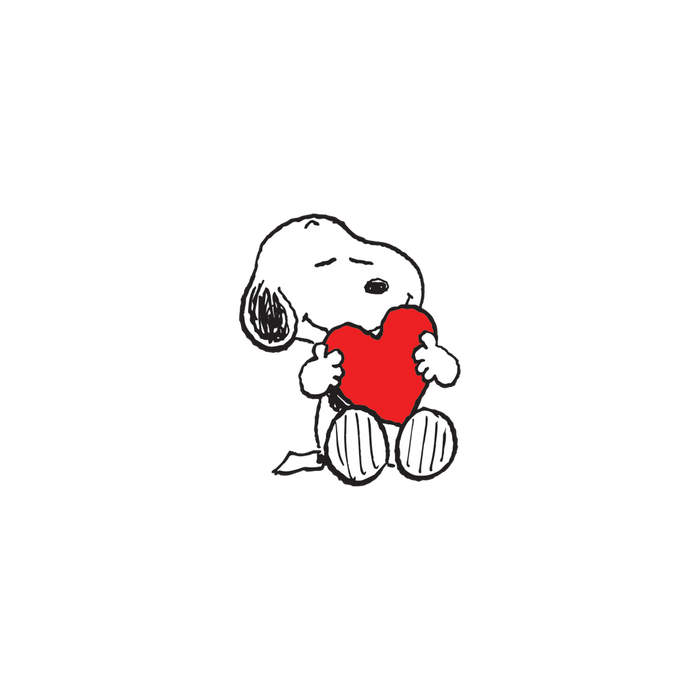 Snoopy Heart Hug Tattoo