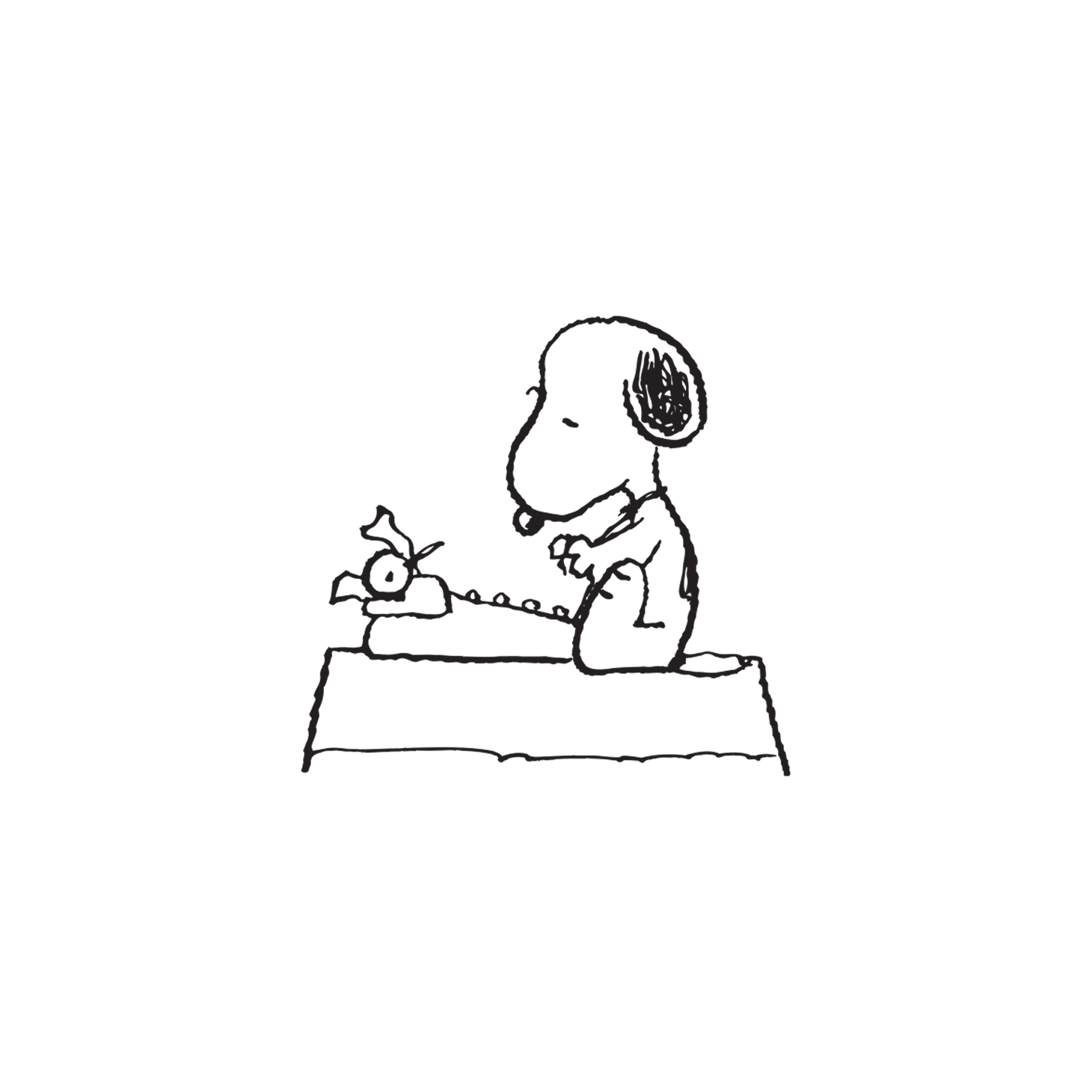 Snoopy Writer Tattoo