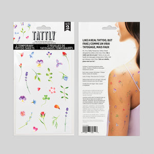 Petite Garden Tattoo Sheet