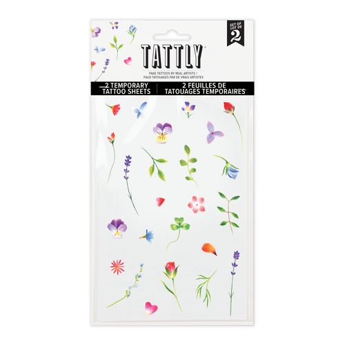 Petite Garden Tattoo Sheet