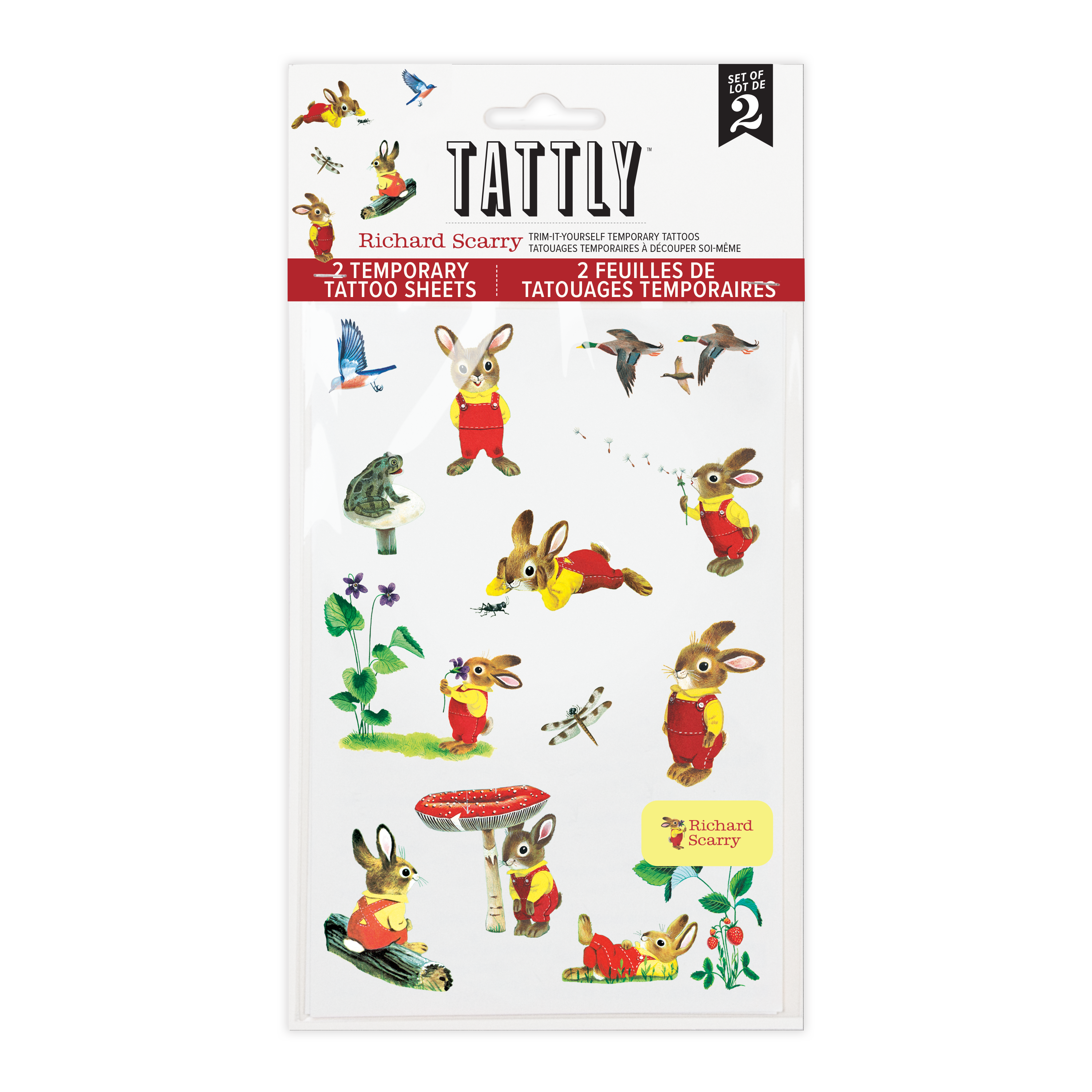 I am a Bunny Tattoo Sheet by Richard Scarry from Tattly Temporary