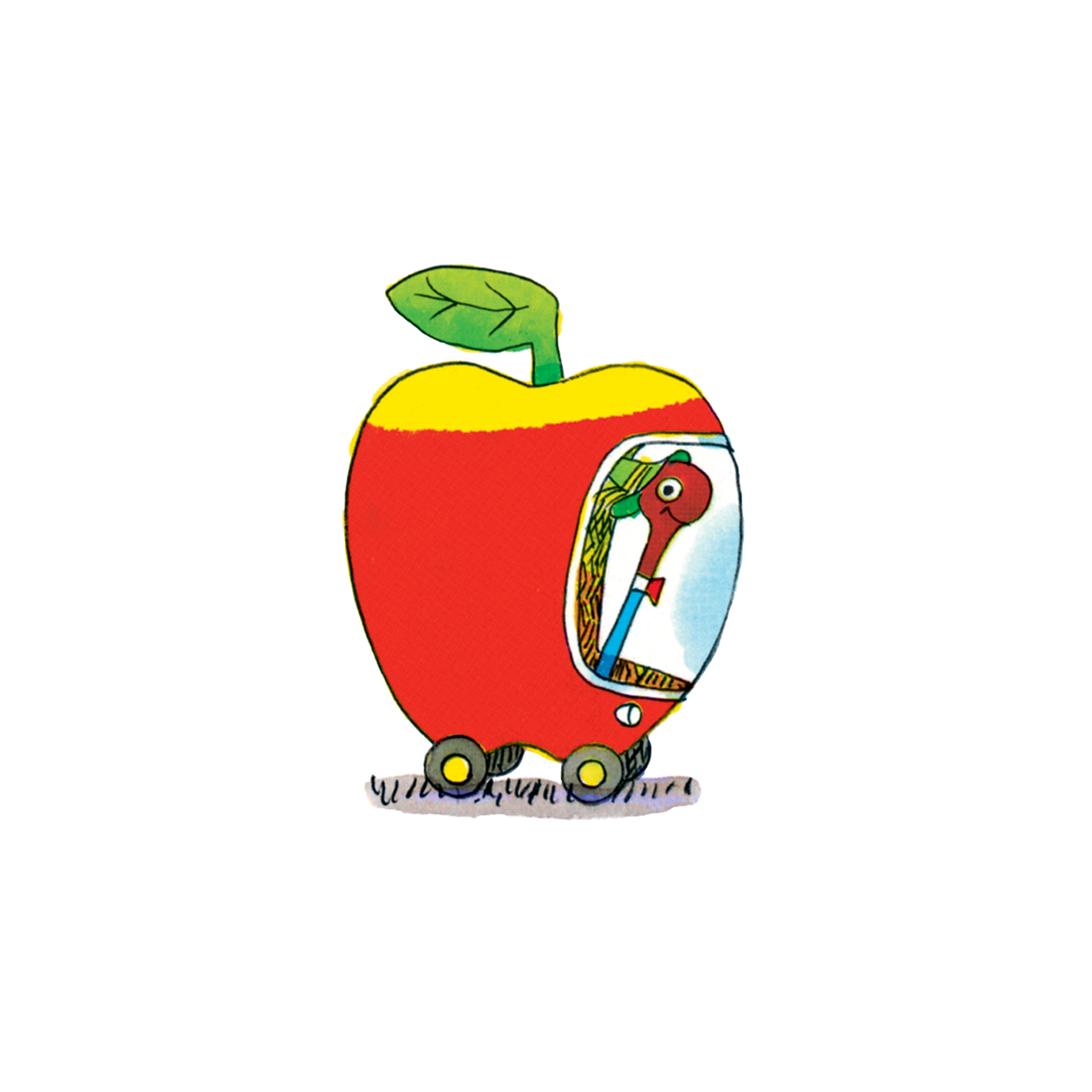 Lowly Apple Car Tattoo by Richard Scarry from Tattly Temporary Tattoos