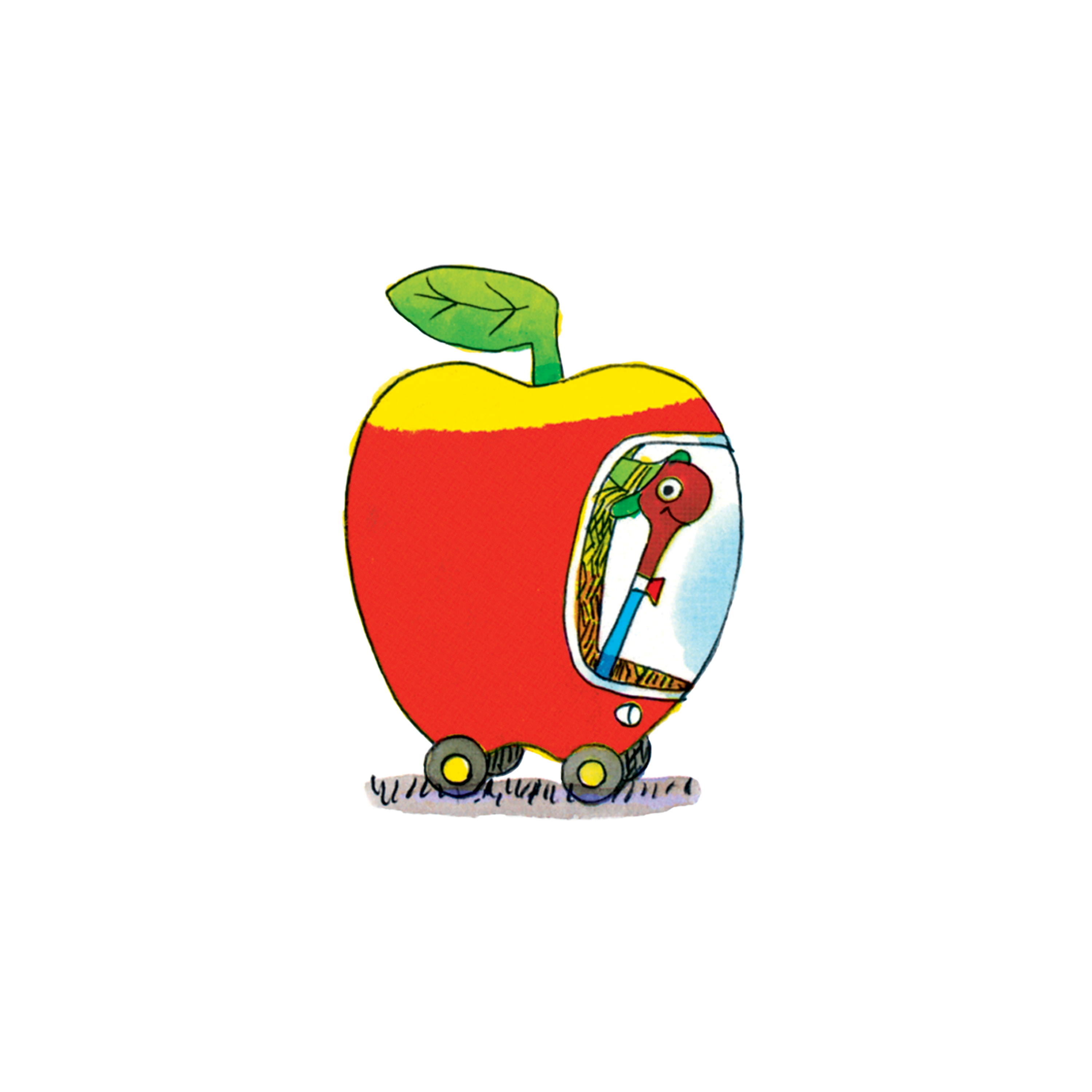 Lowly Apple Car Tattoo by Richard Scarry from Tattly Temporary Tattoos