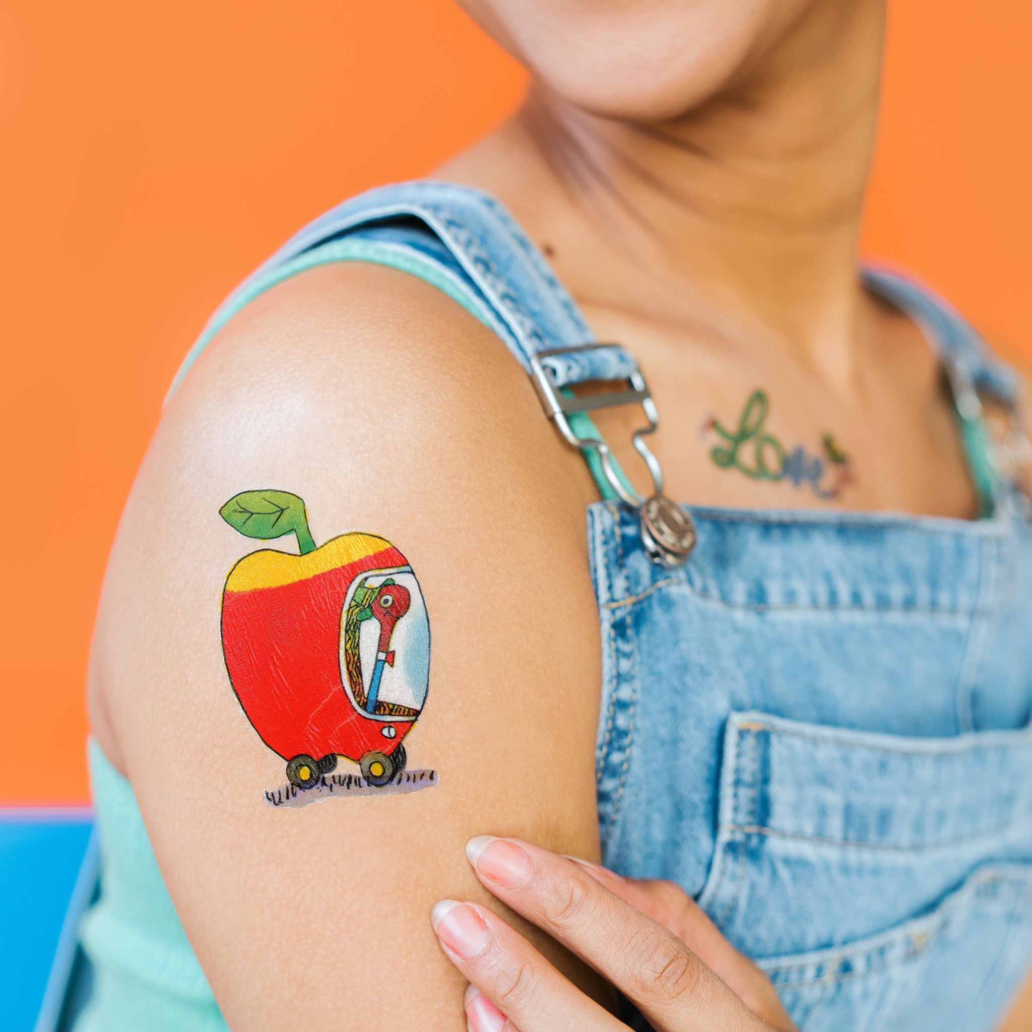 Lowly Apple Car Tattoo by Richard Scarry from Tattly Temporary Tattoos