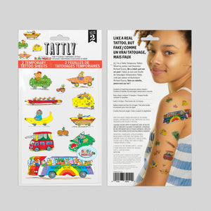 Things That Go Tattoo Sheet
