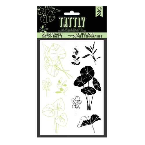 The Glowing Garden Tattoo Sheet (Glow-in-the-Dark)