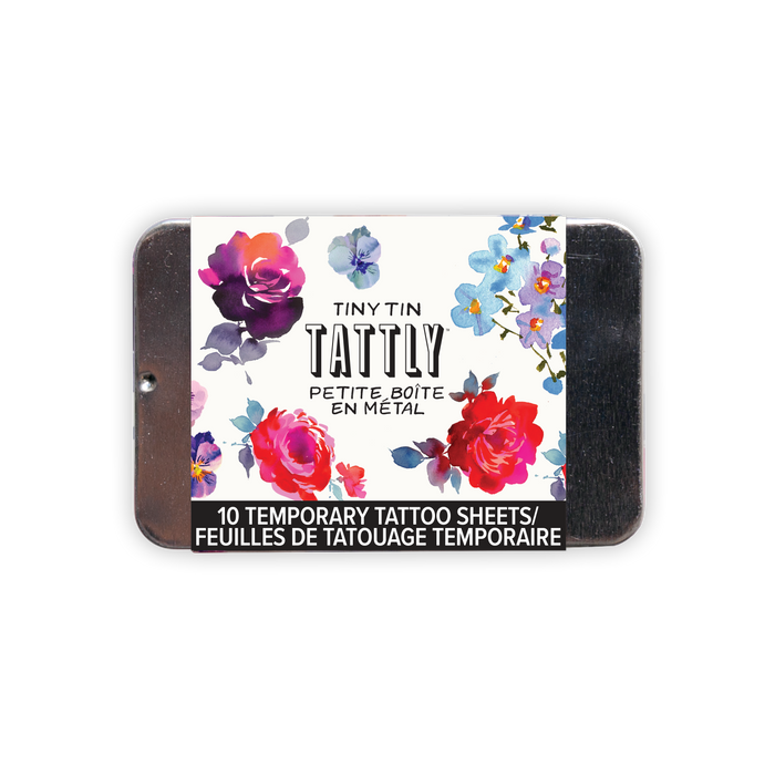 Tiny Floral Tattoo Tin