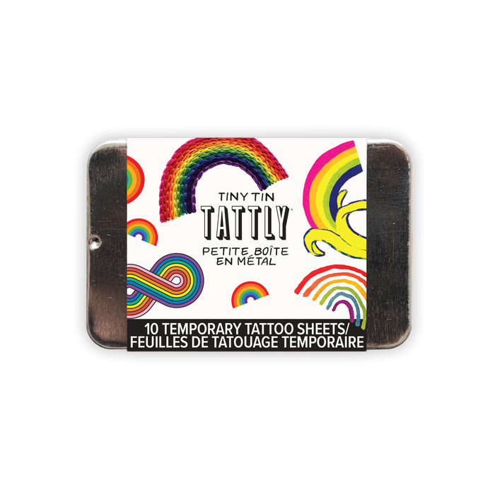 Tiny Rainbow Tattoo Tin