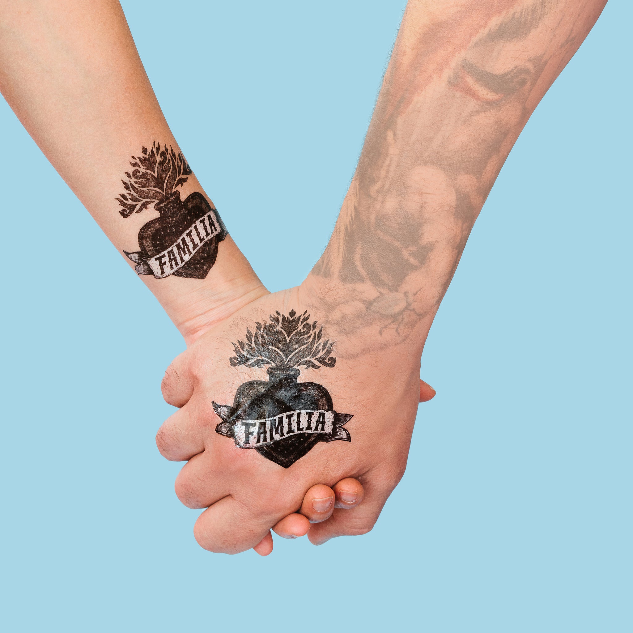 Family Above All Temporary Tattoo Sticker - OhMyTat
