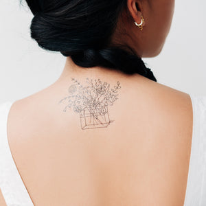 Bluebell Bouquet Tattoo