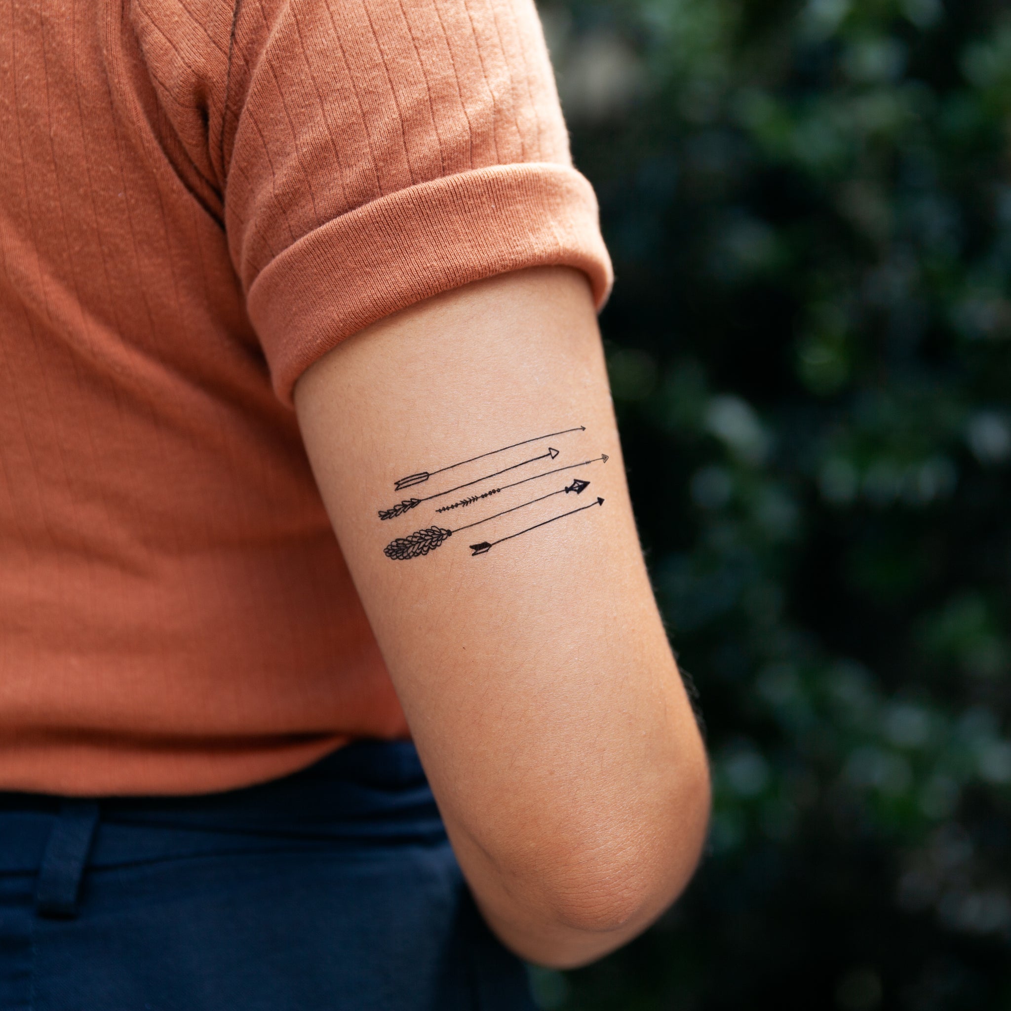 Small Arrow Temporary Tattoo (Set of 3) – Small Tattoos