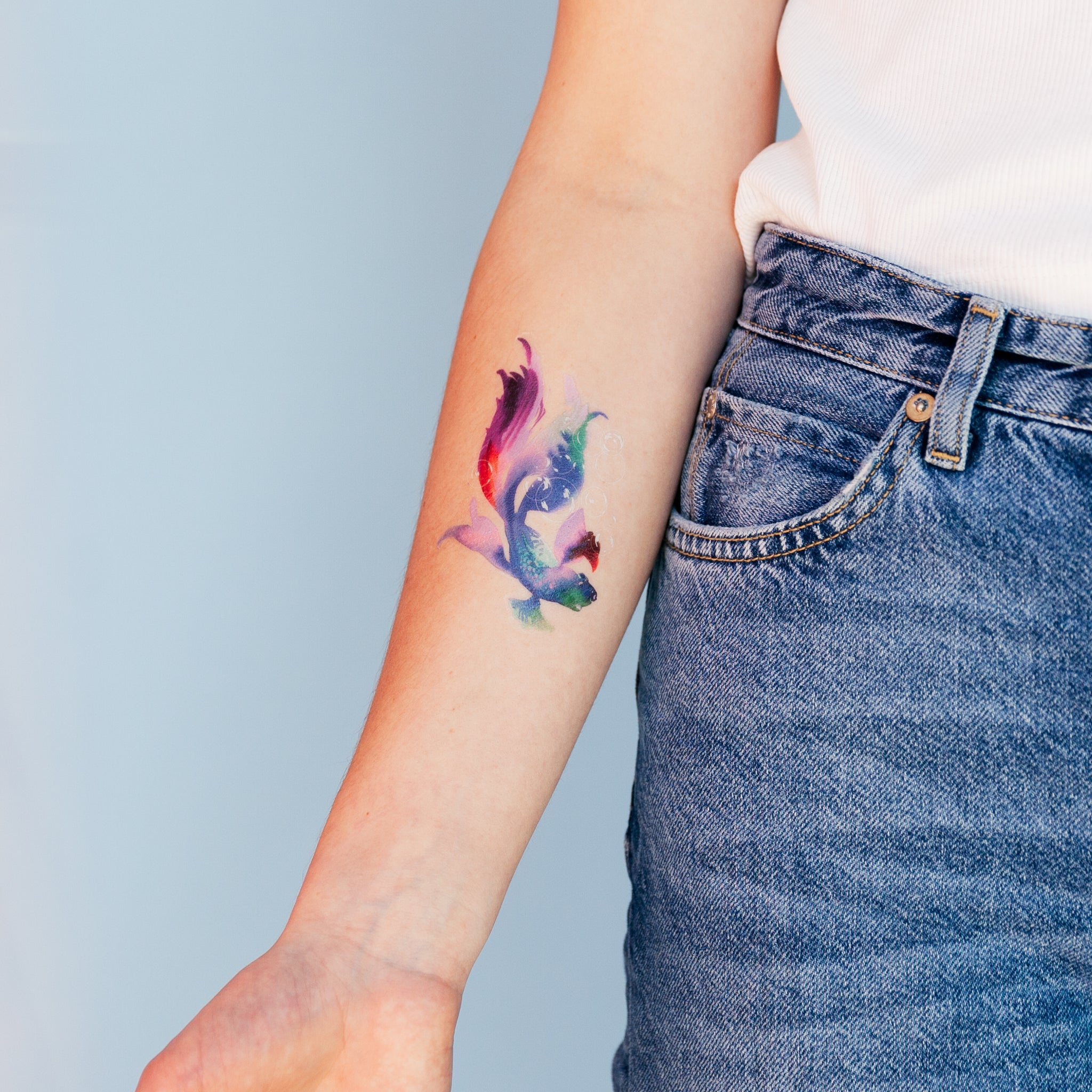 Little Tattoos — Betta Splendens fish tattoo. Tattoo artist: Doy
