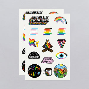 Inclusive Pride Tattoo Sheet