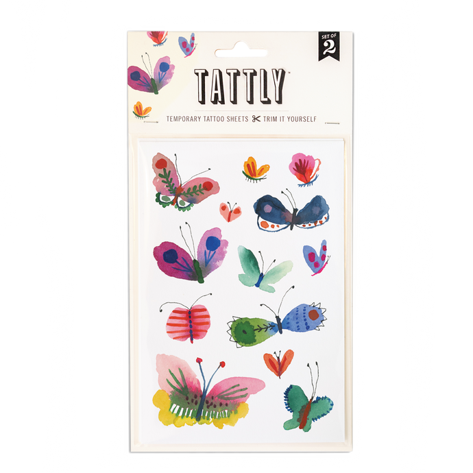 Butterfly Frenzy Tattoo Sheet