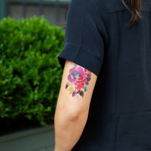 Festive Floral Tattoo