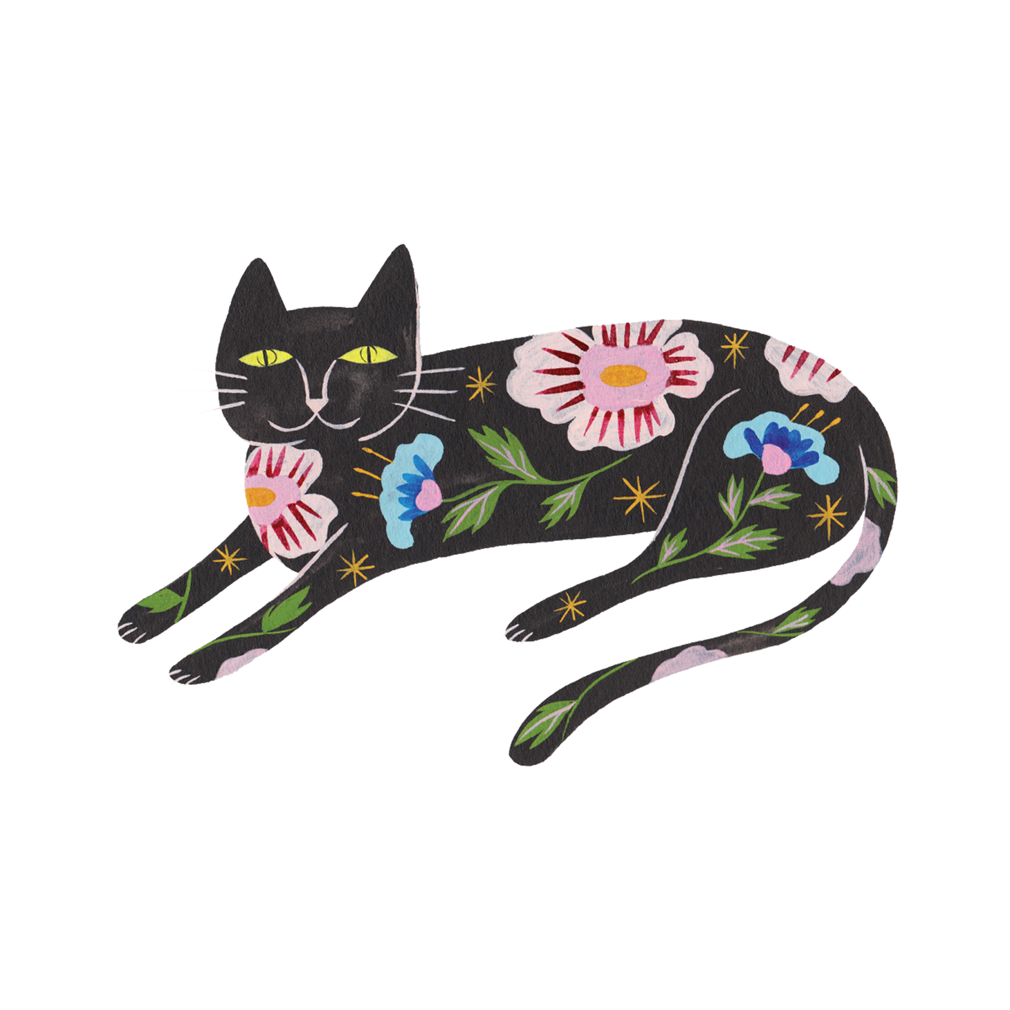 Flower Cat Tattoo
