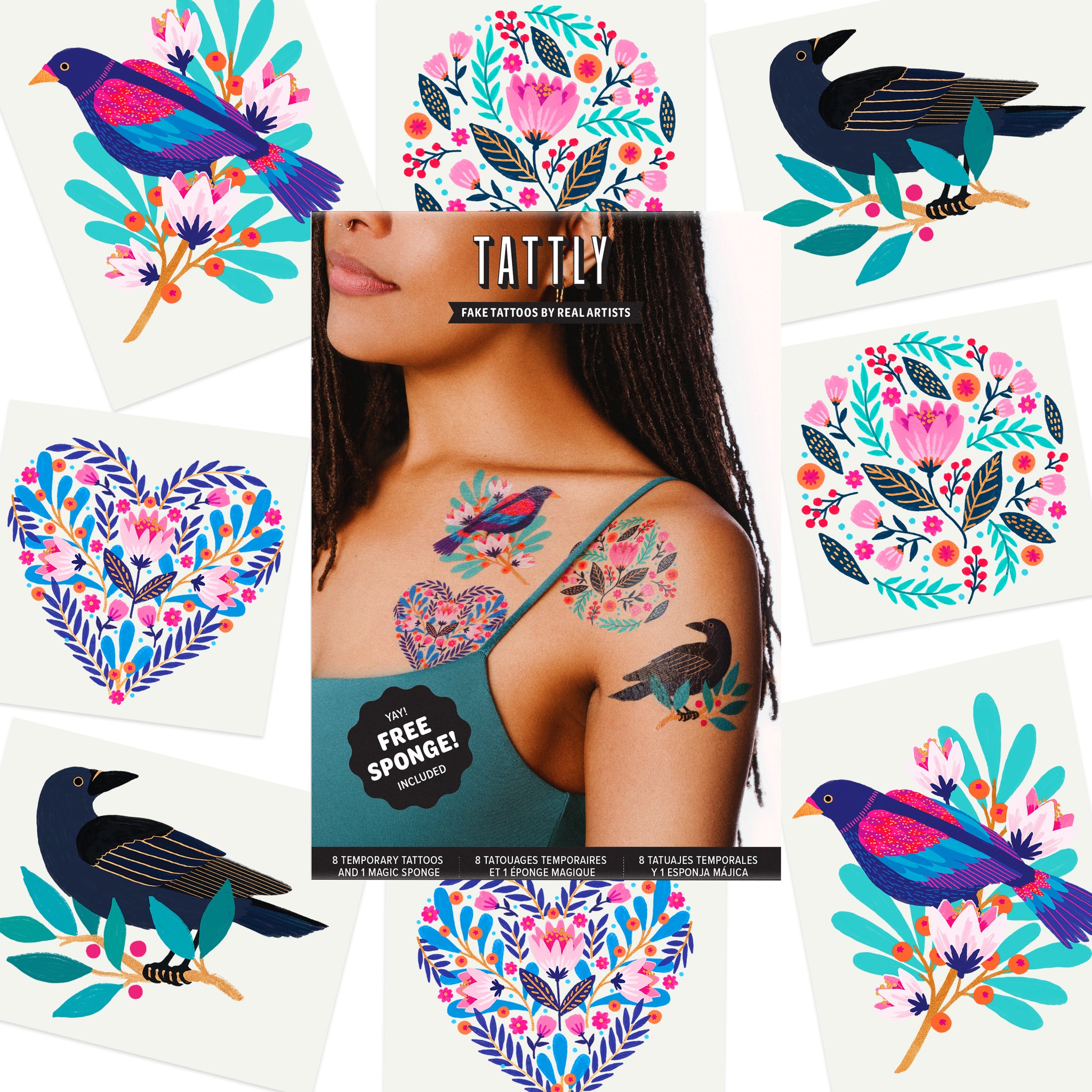 Birds of a Feather Temporary Tattoo Set - Small Swallow Black Colour  Waterproof | eBay