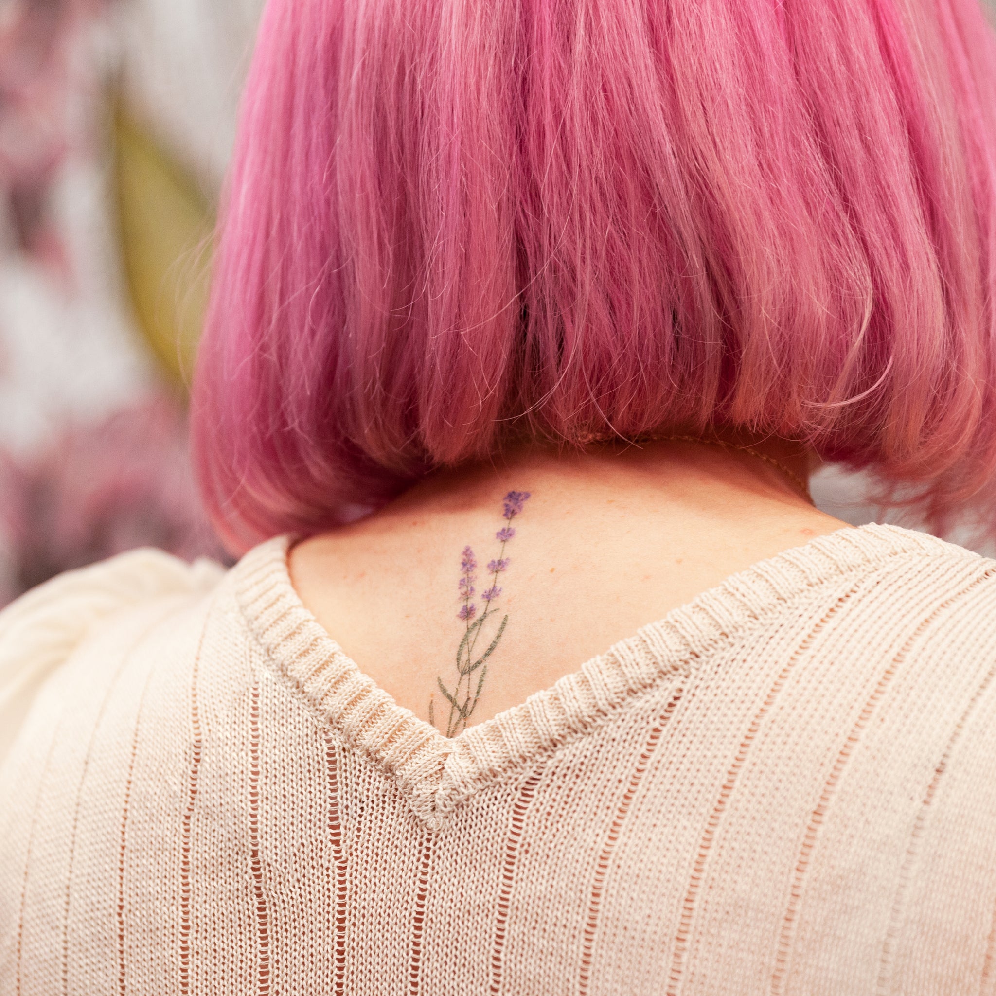 Waterproof Temporary Tattoo Stickers 3D Realistic Lavender Daisy Flower  Tattoos | eBay
