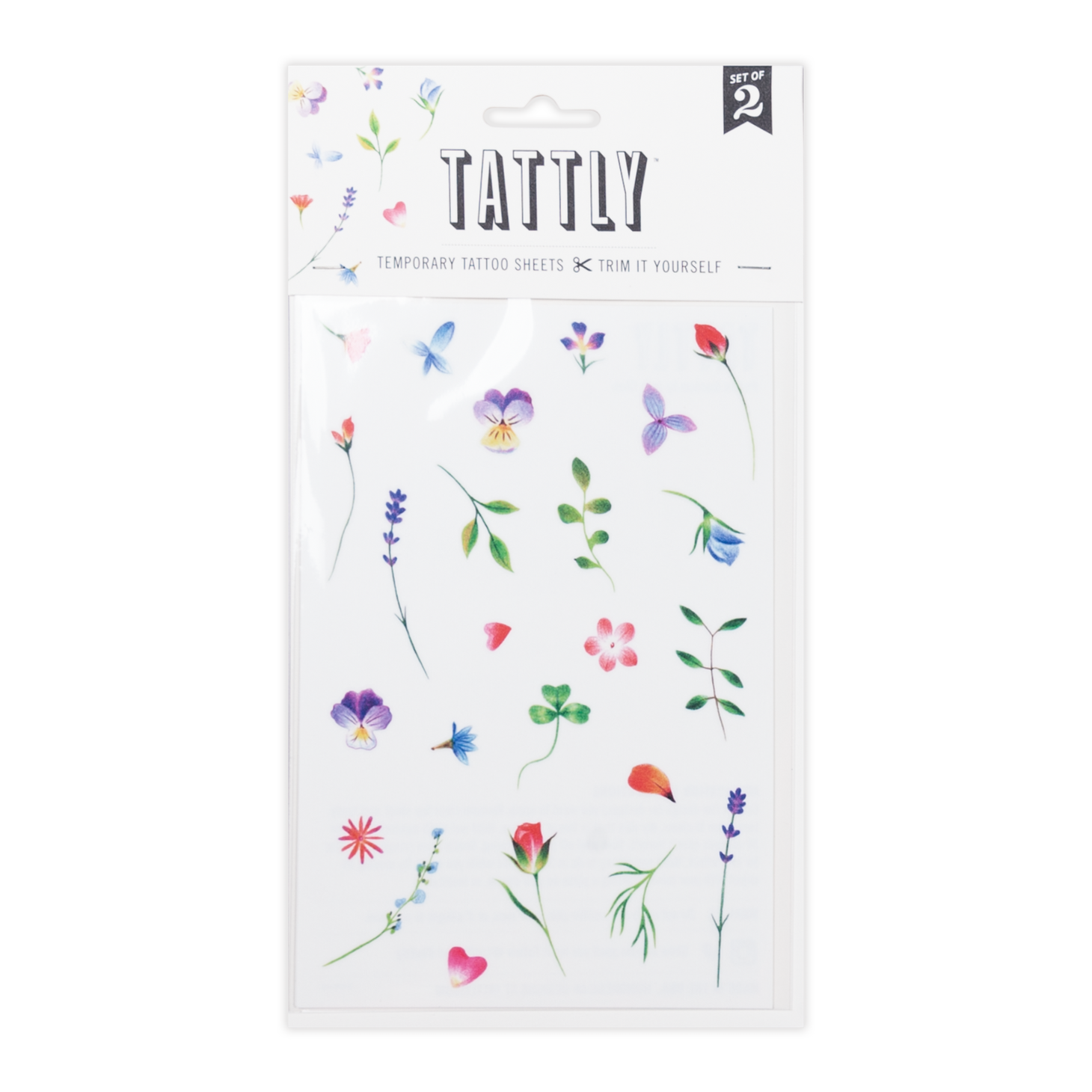 Petite Garden Tattoo Sheet