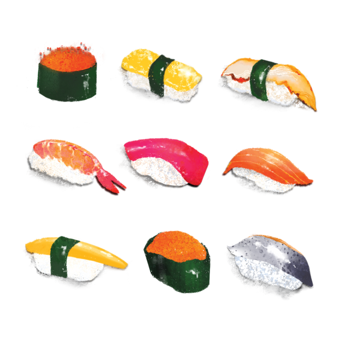 Sushi Platter Tattoo