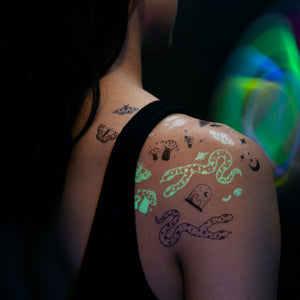 The Curiosities Tattoo Sheet (Glow-in-the-Dark)