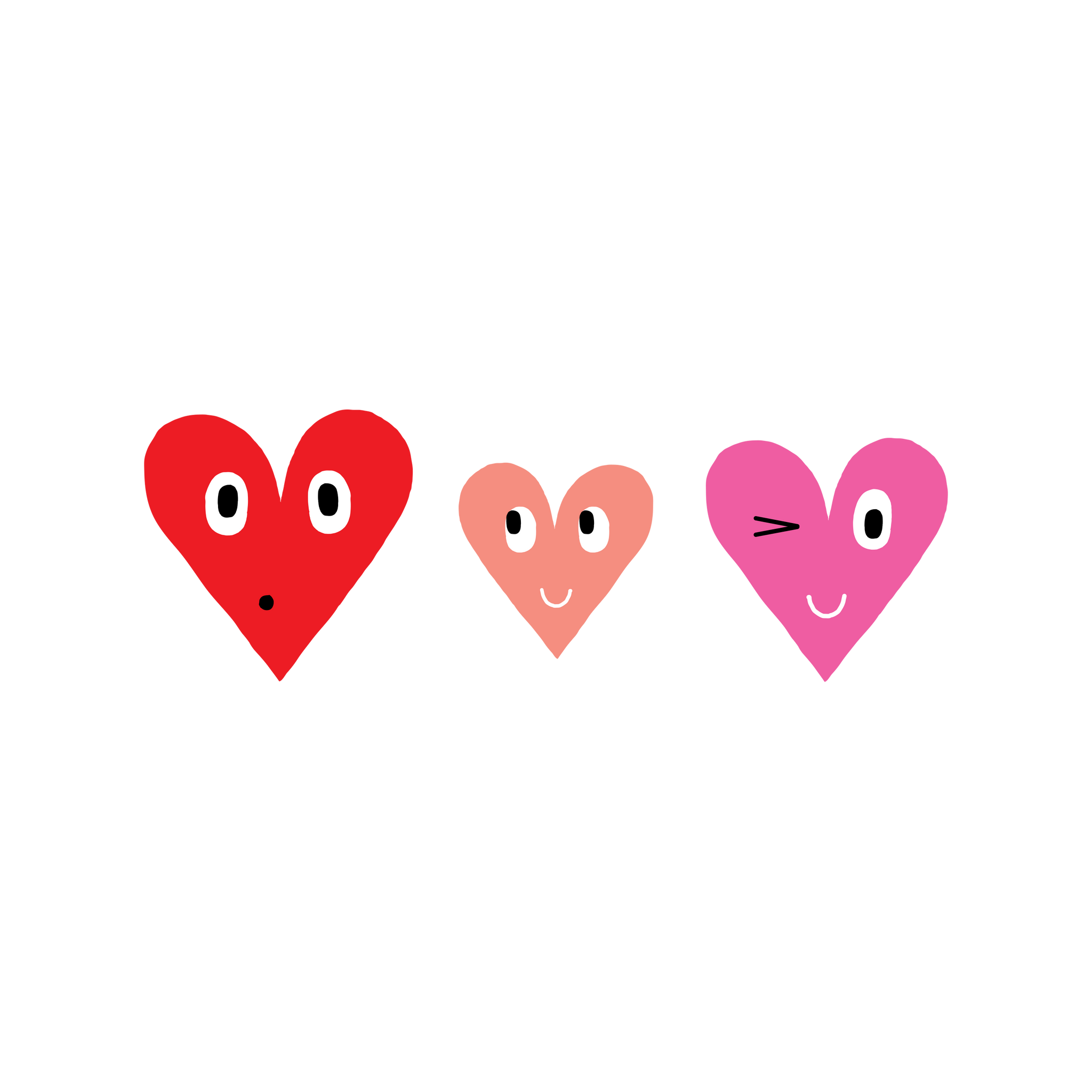 three hearts design by primitiveart on DeviantArt