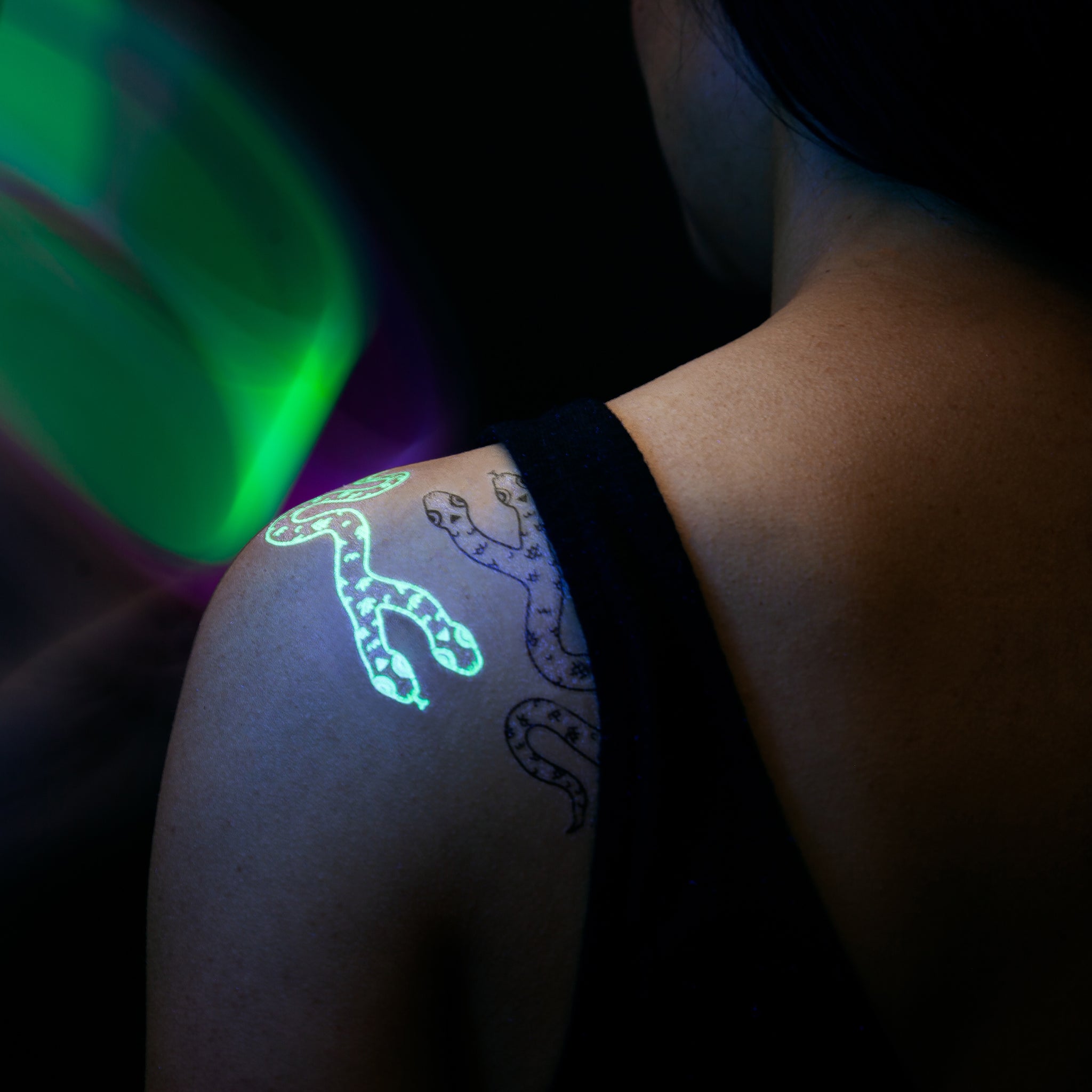 Temporary Tattoos-lotus Flower UV Blacklight Reactive Glow in - Etsy