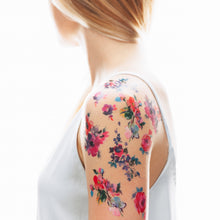 Watercolor Florals Tattoo Sheet